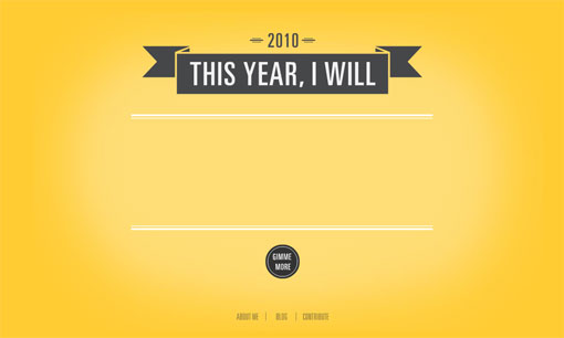 This Year, I Will