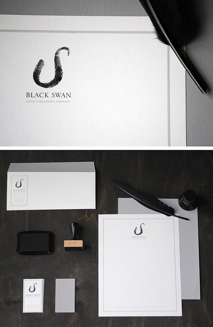 Silvia Erives / Brand identity & collateral - Black Swan Book Publishing Company