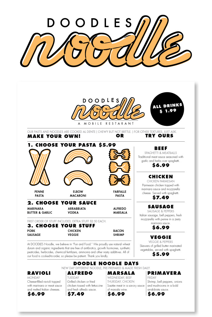 Eric Johnson / Branding - Doodles Noodle