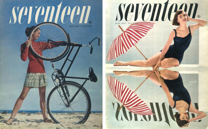 For Seventeen, Pineles scaled back some of the graphic "play" to create a consistent, sophisticated brand.