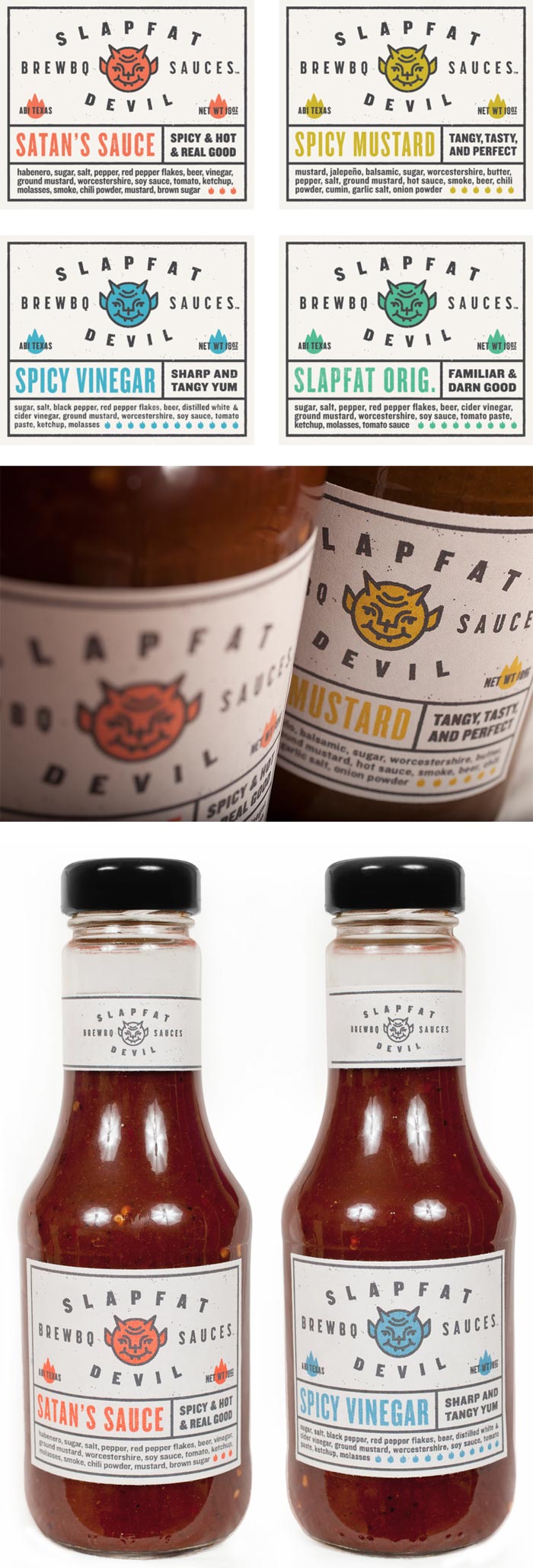 Ryan Feerer / Packaging design - Slapfat Brew-B-Q Sauce