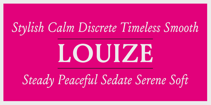 Type Love: Louize / on Design Work Life