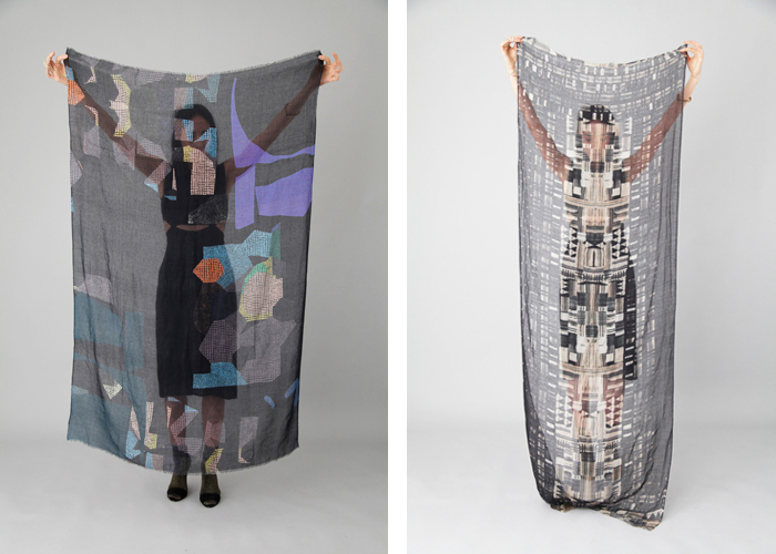 Scarves by Helen Dealtry / on Design Work Life