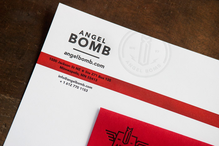 Angel Bomb Identity & Collateral