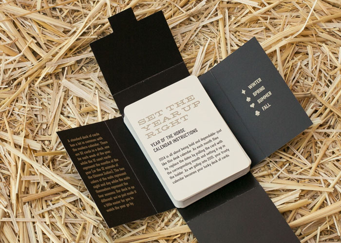 MM Identity Lab: Year of the Horse Card Deck Calendar / on Design Work Life