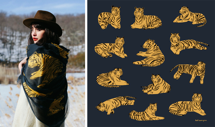 Tiger scarf