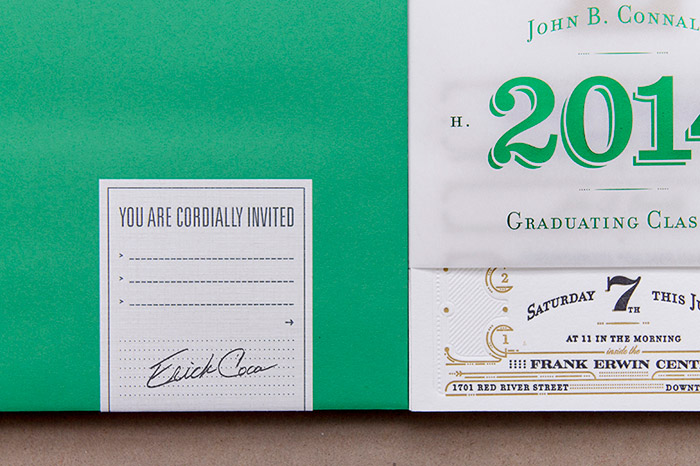Juan Coca: CHS 2014 Commencement Invitation / on Design Work Life