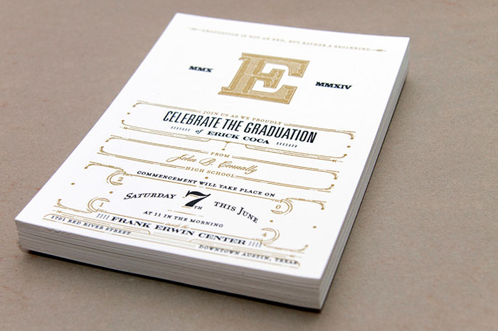 Juan Coca: CHS 2014 Commencement Invitation / on Design Work Life