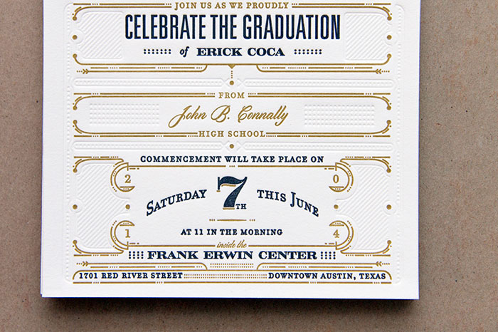 Juan Coca: CHS 2014 Commencement Invitation / on Design Work Life