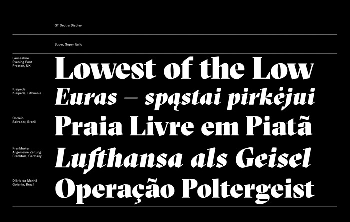 Type Love: GT Sectra / on Design Work Life