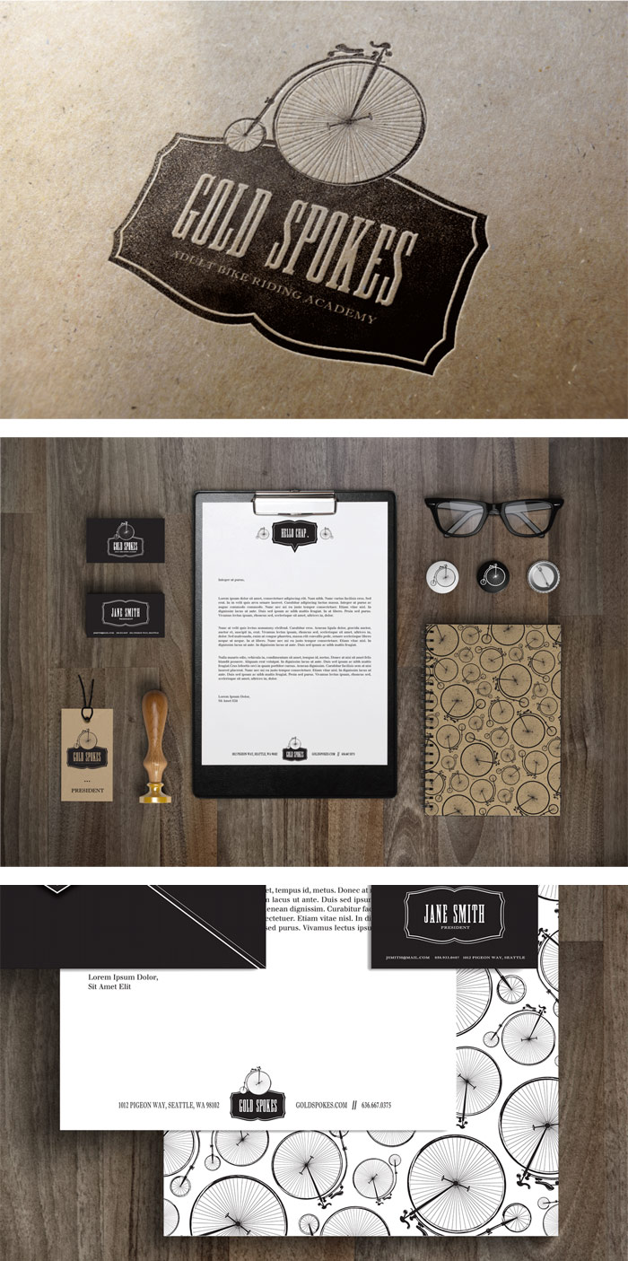 Brianne Boland / Branding - Gold Spokes