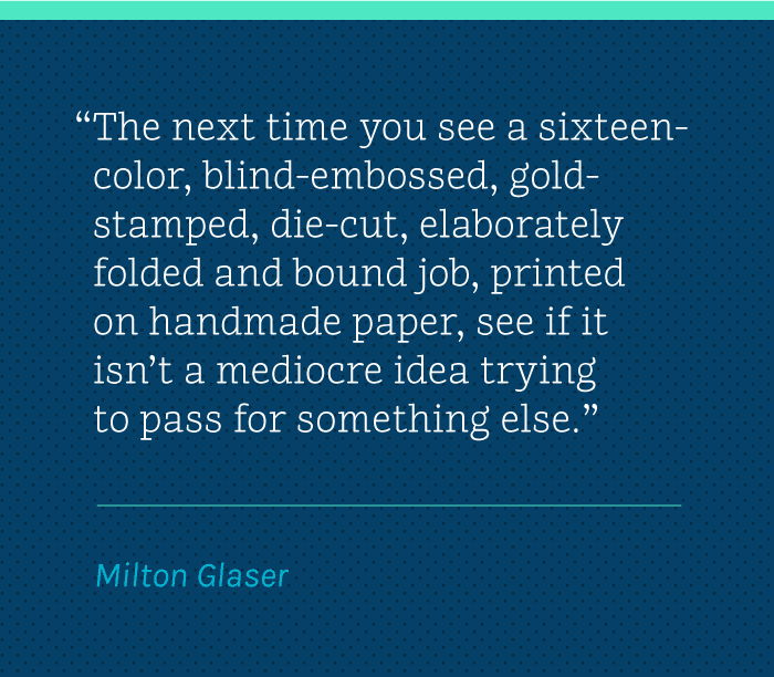 Wise Words: Milton Glaser / on Design Work Life