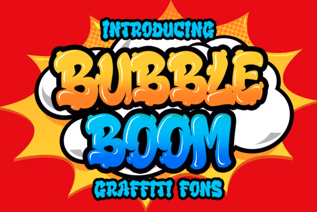 Bubble Boom - Graffiti Font