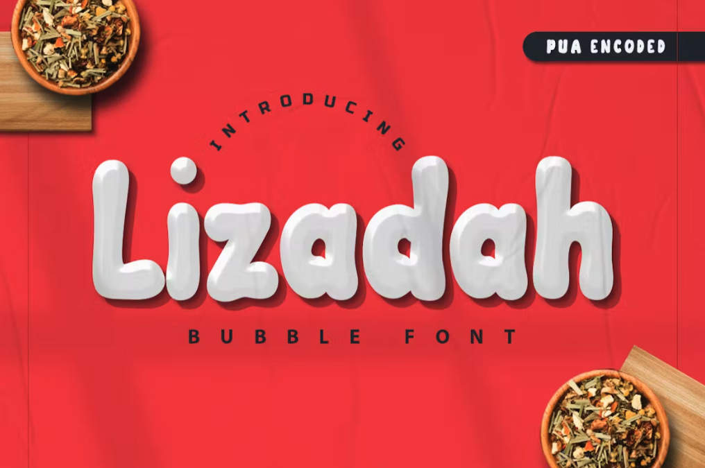 Lizadah - Bubble Font