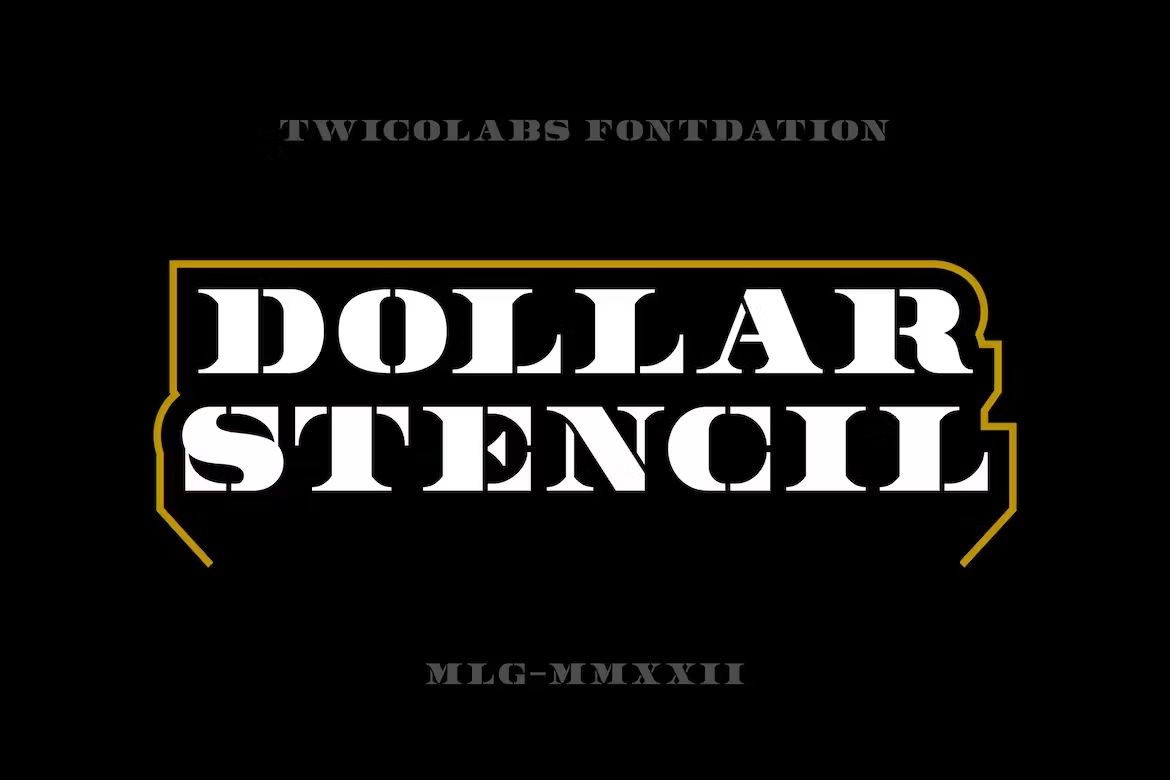 Dollar Stencil