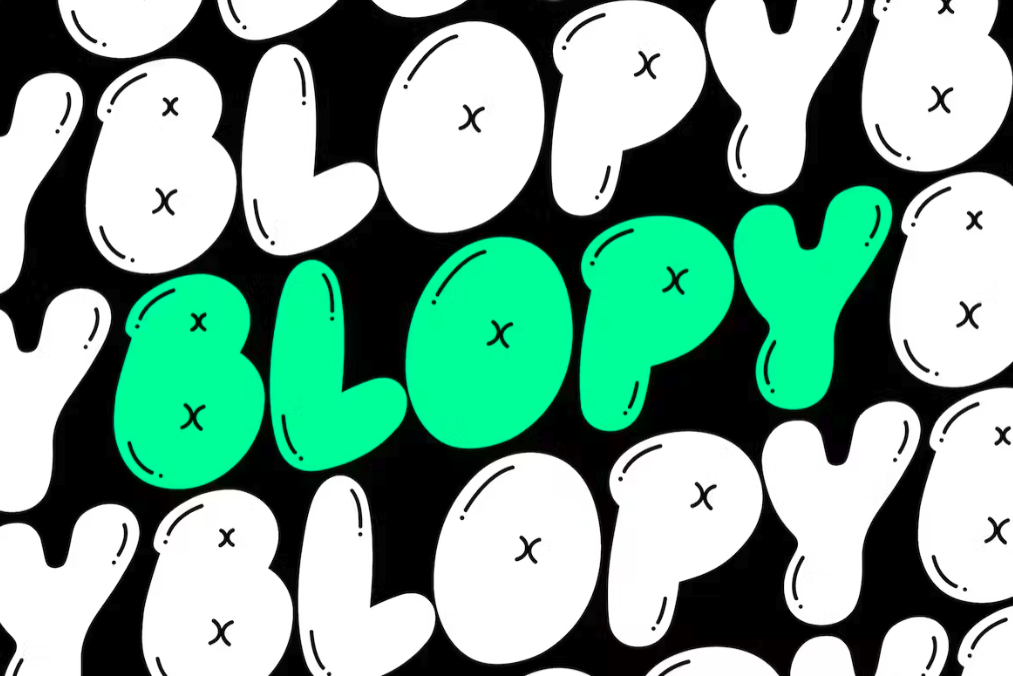 Blopy - Bubble Style Font