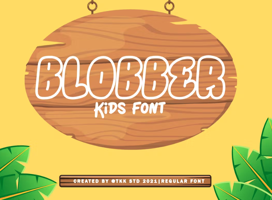 Blobber - Kids Font