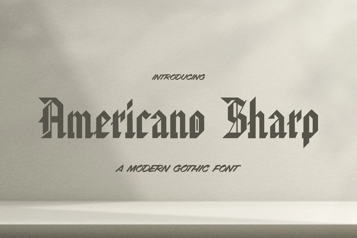 Americano Sharp Font