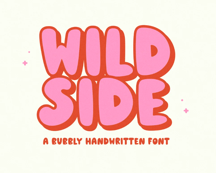 Wildside | Bubbly Handwritten Font