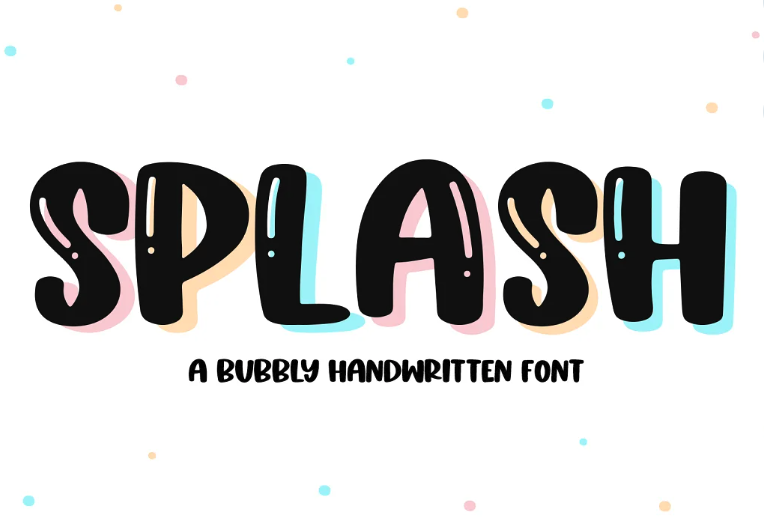 Splash | Fun Handwritten Font