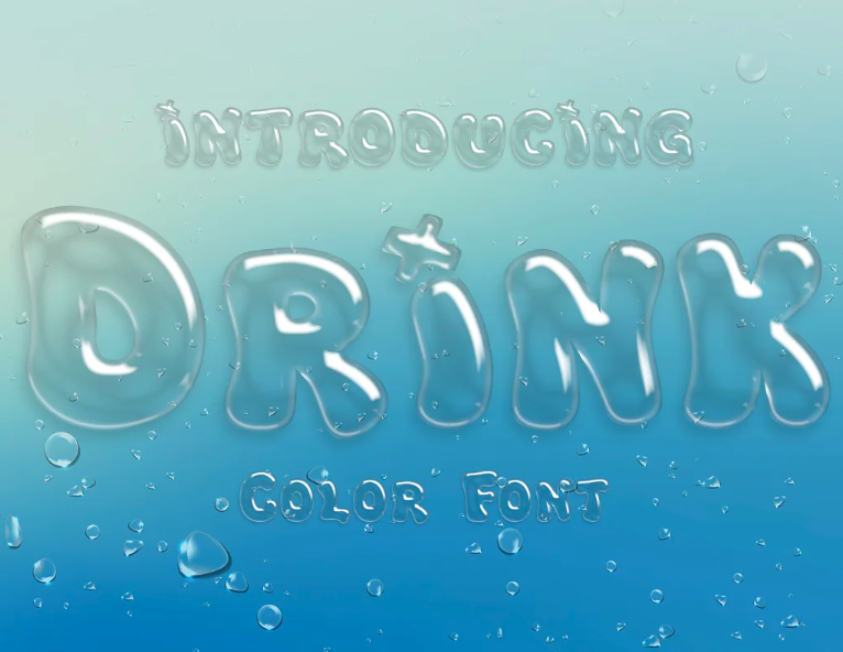 Drink Bitmap Font