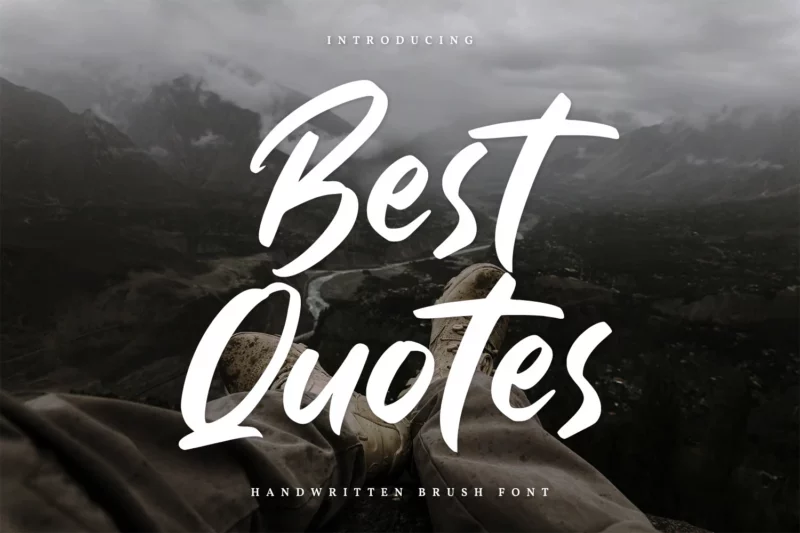 Best Quotes-Handwritten Font