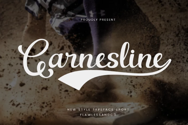 Garnesline Baseball Sport Font