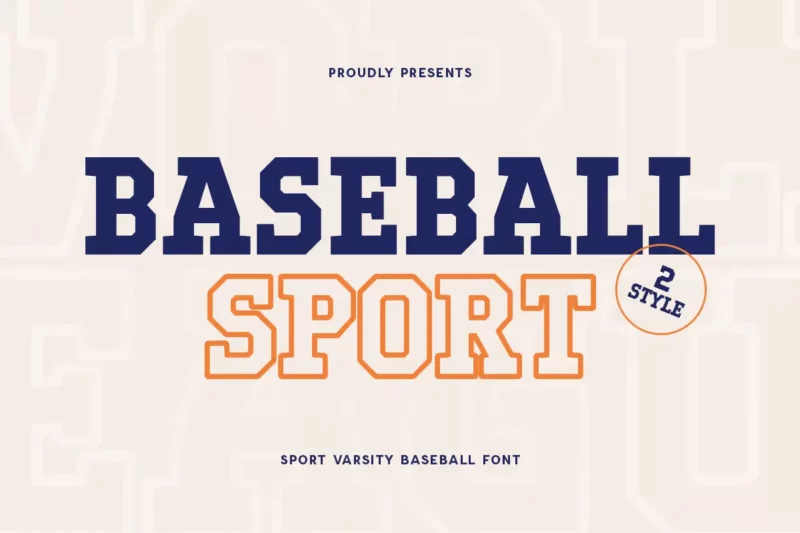 Baseball Sport Font