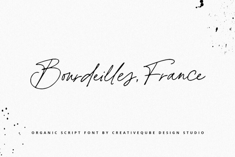 Bourdeilles France Script Font