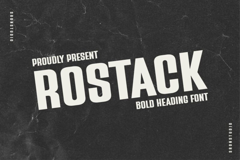 Rostack - Bold Heading Font