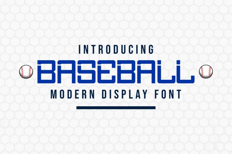 Baseball Modern Display Font