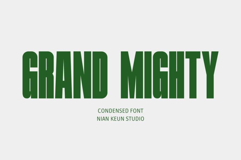 Grand Mighty - Condensed Font