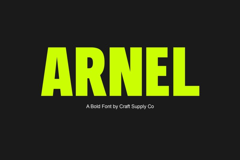 Arnel – Bold Sans Serif