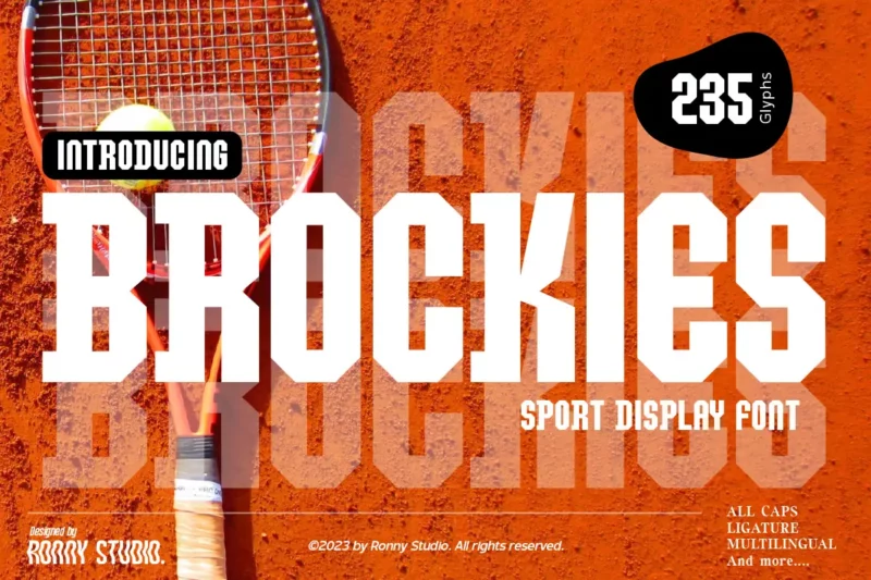 Brockies Sport Display Font