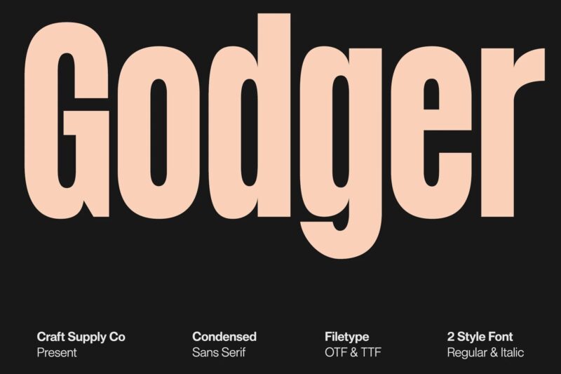 Godger – Condensed Sans Serif