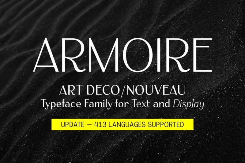 Armoire Art Deco Font Family