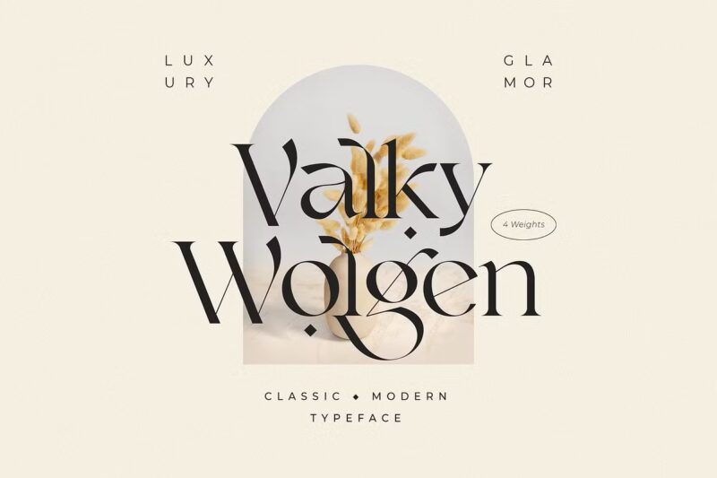 Valky Classic Modern Typeface