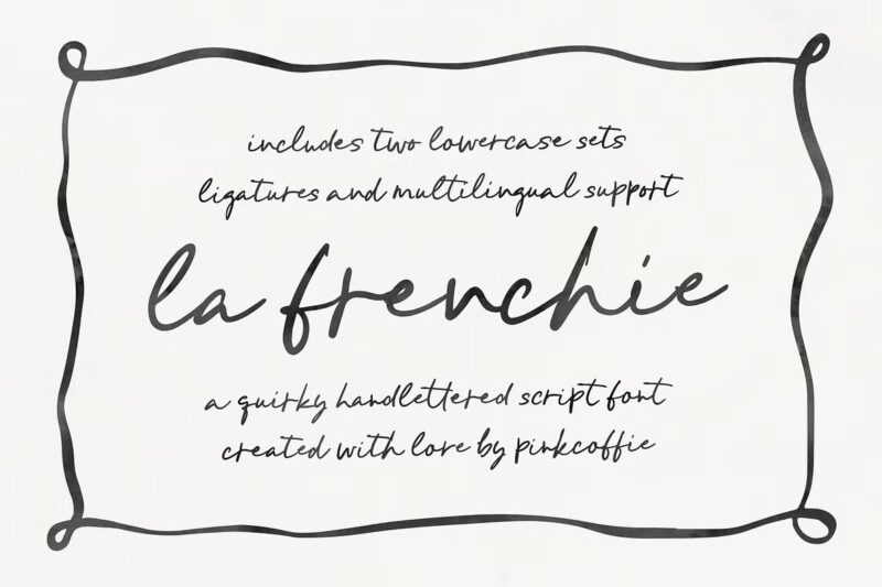 La Frenchie Handwritten Script