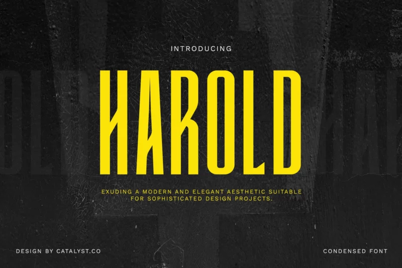 Harold Condensed Font