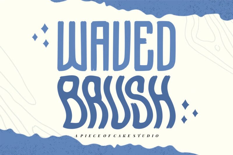 Waved Brush - A Display Font