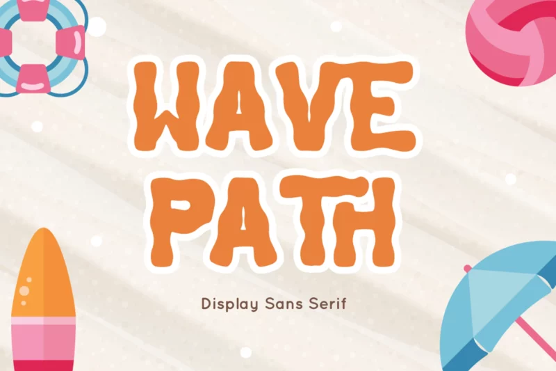 Wave Path - Display Sans Serif Font