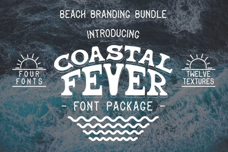 Coastal Fever - Font pack + Textures