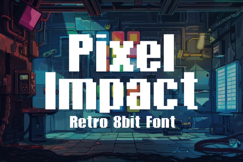 Pixel Impact - 8Bit Font