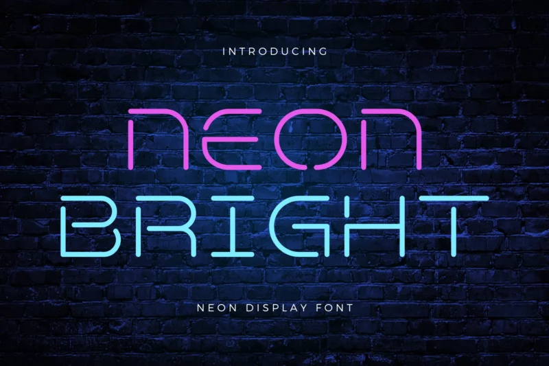 Neon Bright - Neon Display Font