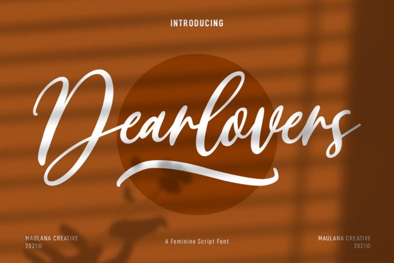 Dear-lovers Font (Paid)