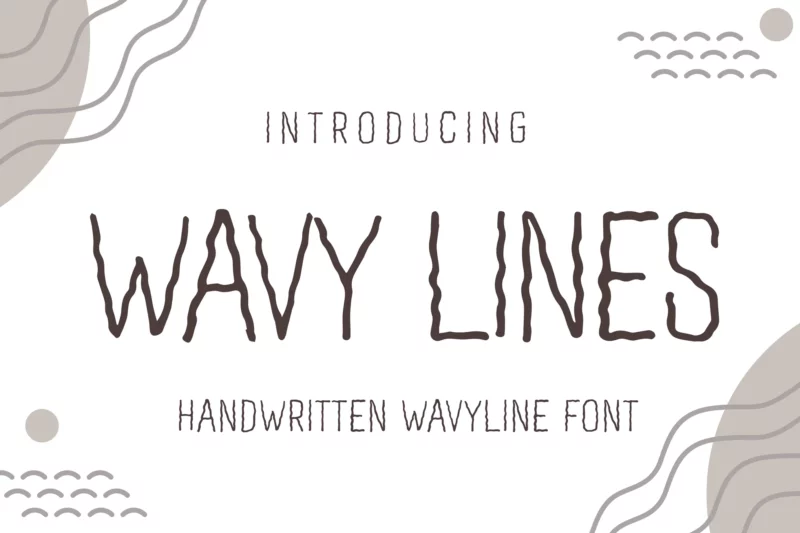 Wavy Lines Font