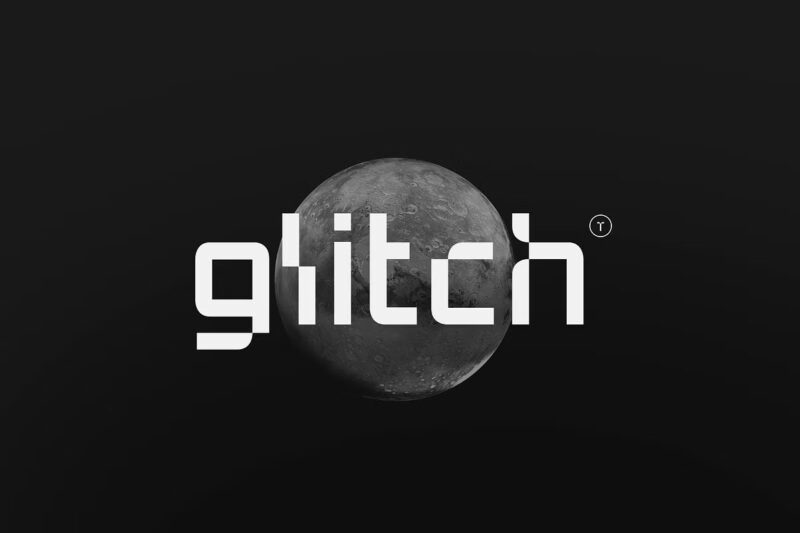 Glitch font - Pixelated Display Sans