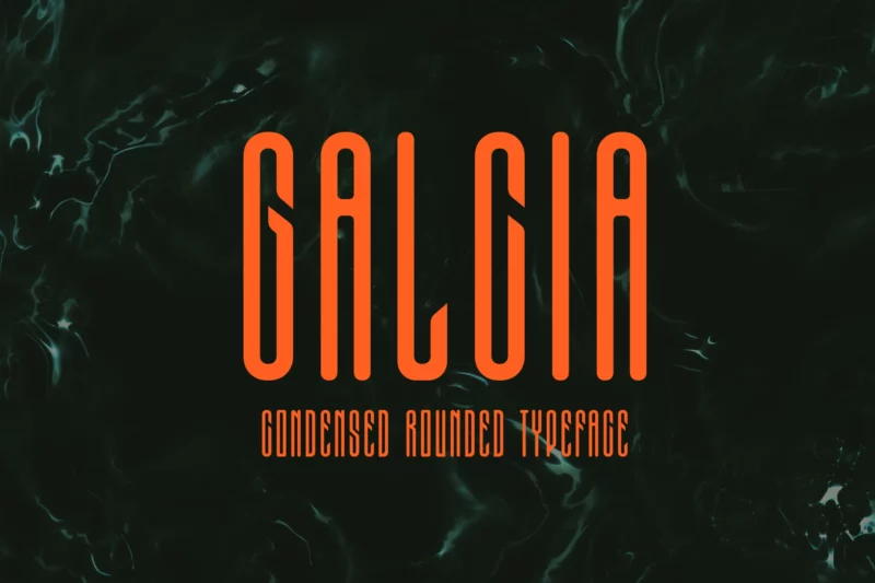 Galcia - Condensed Rounded Typeface