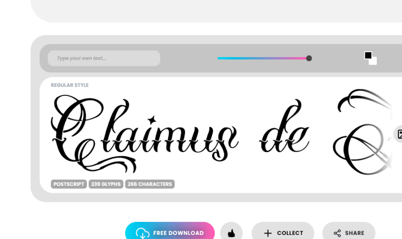 Claimus de Sances Font