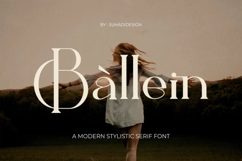 Ballein Feminine Serif Font (Paid)